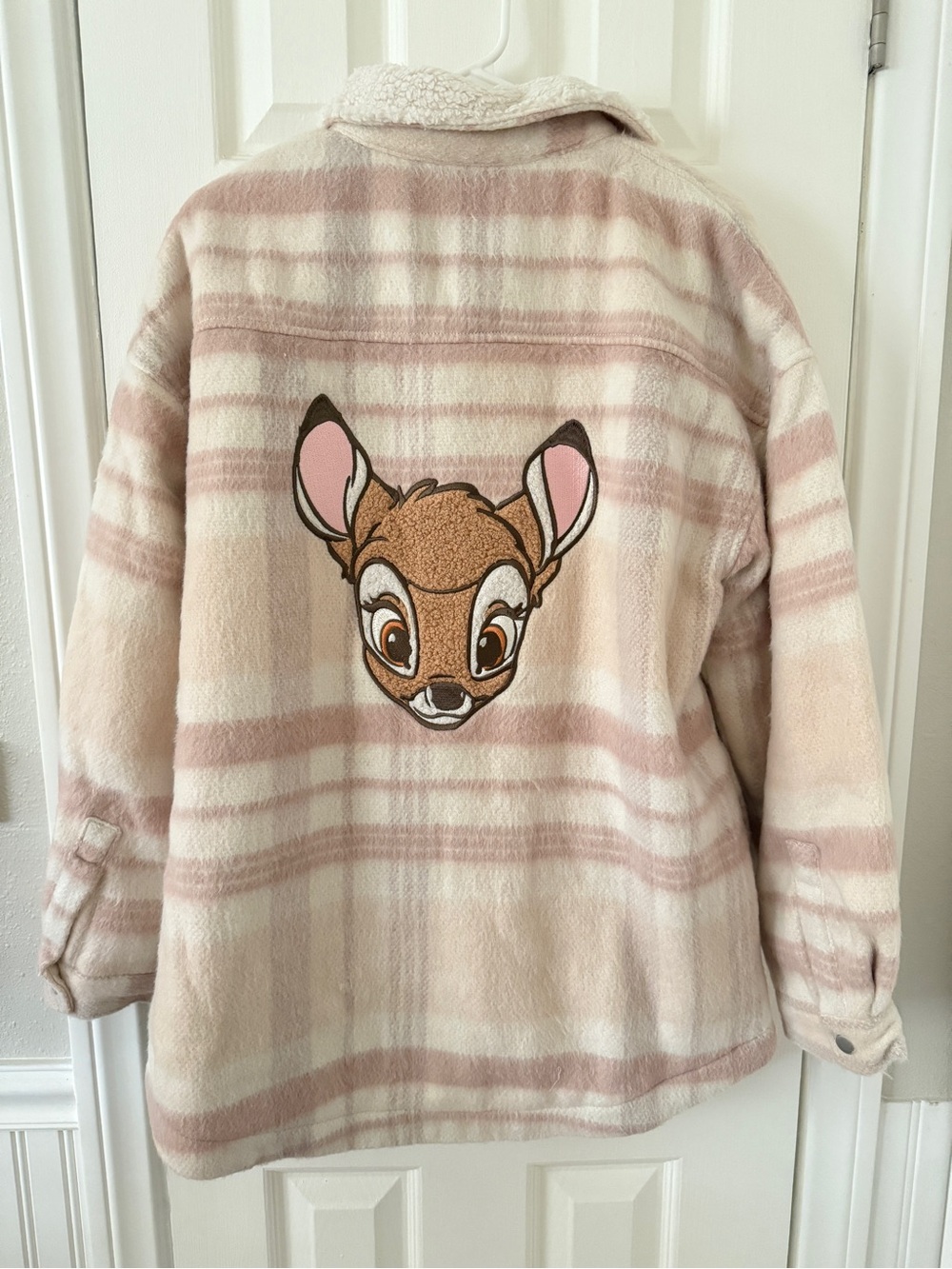 Disney x Forever21 Bambi Plaid Flannel Jacket, Size L - Picture 4 of 6